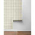 thumbnail image 6 of NextWall Neutral Tailor Plaid Peel and Stick Wallpaper - 20.9 in. W x 18 ft. L Roll, 6 of 7