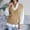 Khaki, variant on Aloohaidyvio Sweaters for Women,Fashion Women Casual V-Neck Hollow Diamond Knitted Vest Sweater Vest