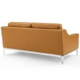 thumbnail image 6 of Modway Harness Stainless Steel Base Leather Sofa and Loveseat Set in Tan, 6 of 6