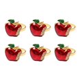 thumbnail image 2 of Juego de 30 servilleteros, redondos de manzana roja para bodas, cenas, banquetes, Navidad, cumpleaños, 2 of 5