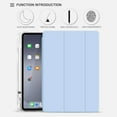 thumbnail image 2 of Mazepoly Case iPad Air 4 2020 10.9 Inch 4th Generation Case, Ultra Slim Trifold Stand Auto Sleep/Wake Soft TPU Shockproof Case with Pencil Holder, Light Blue, 2 of 7