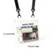 thumbnail image 3 of Funda impermeable para teléfono con pantalla táctil de gran capacidad, estilo cruzado, material de PVC, apta para natación, rafting, aguas termales, 20x20 cm, negro, blanco, naranja., 3 of 5