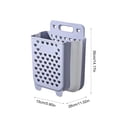 thumbnail image 3 of Foldable Hanging Laundry Basket Wall Mount Dirty Clothes Hamper Collapsible Storage Bin for Bathroom Bedroom 14.17x11x5.9 Inch, 3 of 6