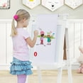 thumbnail image 2 of Topbuy 3-In-1 Kids Art Easel Foldable Painting Easel with Magnetic White Board White, 2 of 9