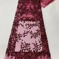 thumbnail image 1 of BUYISI Fabric Net Lace Fabric 1 Pc 3D 91*125 Creative Dacron Intricate Patterns Burgundy, 1 of 5