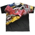 thumbnail image 1 of Power Rangers Men's  Big Zord Sublimation T-shirt White, 1 of 2