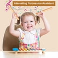 thumbnail image 4 of 20 Pcs Bâtons de Rythme pour Enfants 8 Pouces Bâtons de Musique Lummi Classiques Clavettes en Bois Instrument de Percussion Musical, 20 x Bâton de Rythme, Couleur Bois, 4 of 7