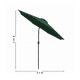 thumbnail image 2 of Sombrilla Verde de Jardín de 2.7 m con Sistema Inclinable y Manivela para Sombra en Exterior | Sombrilla para Patio, Terraza, 2 of 7