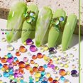 thumbnail image 3 of Cuentas De Cristal Redondas De Sirena, Diamantes De Imitación Para Decoración De Uñas En 3D, Colores De Caramelo, Tamaño Mixto, Cuentas Planas Diy, Decoraciones Para Uñas Guardurnaity CE008347-04, 3 of 6