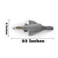 thumbnail image 2 of Sawtooth Shark, Sawfish, Realistic, Stuffed, Soft, Toy, Educational, Kids, Gift, Plush Animal 23" PZ013 B454, 2 of 6