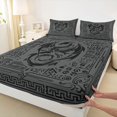 thumbnail image 3 of Castle Fairy Teens Female Men Animal Dragon Queen Sheet Sets,Abstract Hippie Bed Set, 3 of 7