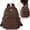 brown, variant on Laptop Backpack Purse for Women Leather Mini Bookbag Work Travel Top Handle Satchel Off White,10.63x7.42x13.39in