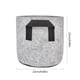 thumbnail image 3 of Growth Bags Breathable Non Woven Aeration Fabric Growth Pots Garden Planting Containers With Handles For Gardening Nursery Vegetable, 3 of 6