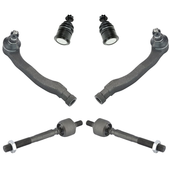 TRQ Ball Joint Tie Rod End Front Steering Suspension Kit Set 6pc for Civic CRX PSA59795 Fits select: 1988-1991 HONDA CIVIC