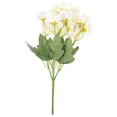 thumbnail image 4 of WASHWEPE 1 Bunch Artificial Flower Begonia White Plastic Silk Faux Flowers for Party, 4 of 8