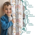 thumbnail image 3 of Blackout Kids Curtains,Boho Bohemia Rainbow Childrens Insulated Curtains Set Of 2,Bedroom Essentials,Toddler Room Decor 42"x54"(106x137cm), 3 of 4