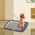 thumbnail image 1 of Almohadillas de entrenamiento para perros, inodoro para mascotas para cachorros, rejillas de malla, inodoro de entrenamiento para mascotas con bandeja Violeta, 1 of 10
