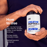MuscleTech Creatine Peptide Powder for Muscle Growth, Unflavored