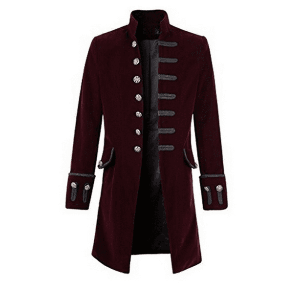 Mens Velvet Goth Steampunk Victorian Frock Coat - Walmart.com - Walmart.com