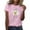 Pink, variant on Cilsoka Summer Shirts for Women 2025 Vacation Plus Size Tops for Women 3X Women Tank Tops Loose Fit Crop Womens Blouses Short Sleeve Linen My Orders Placed
