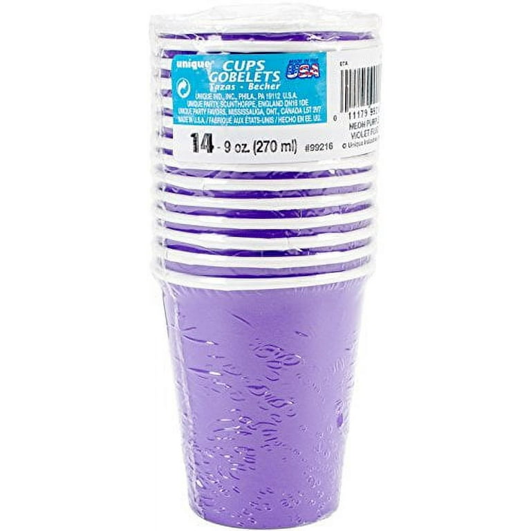 Unique Neon Purple Paper Cups