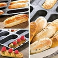 thumbnail image 4 of 12 Holes Silicone Pan-Non-Stick Perforated French Bread Pan Forms,Hot Dog Molds, Baking Liners Mat Mould, 4 of 9