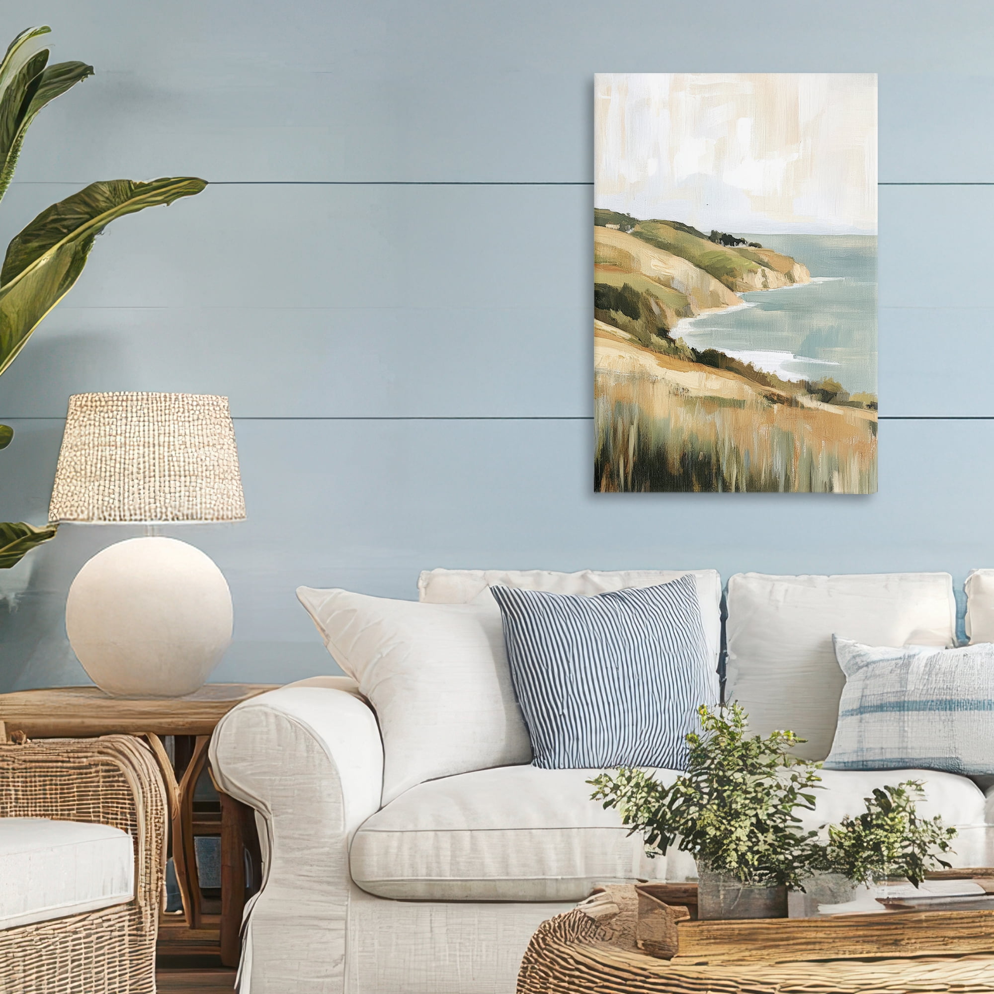 Stupell Industries Serene Cliff in Morning Light Canvas Wall Art, design by Petal Prints Design