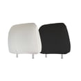 thumbnail image 2 of Muka Universal Headrest Cover, Solid Color Polyester Breathable Car Seat Headrest Cover, Fit for Most Car Seats-Black, 2 of 7