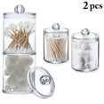 thumbnail image 2 of 2PCS Distributeur de Coton-Tige Rond Porte-Balle en Coton avec Couvercle, 2 of 10