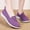 Purple, variant on XIAQUJ Women Comfortable Fashion Casual Breathable Lightweight Solid Color Autumn and Winter Women's Fashion Sneakers Black 7(38)