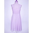 thumbnail image 4 of CHICTRY Girls Chiffon Sequins Birthday Party Proms Dress Pleated High-low Hem Flower Girls Dress Lavender-A 16, 4 of 6
