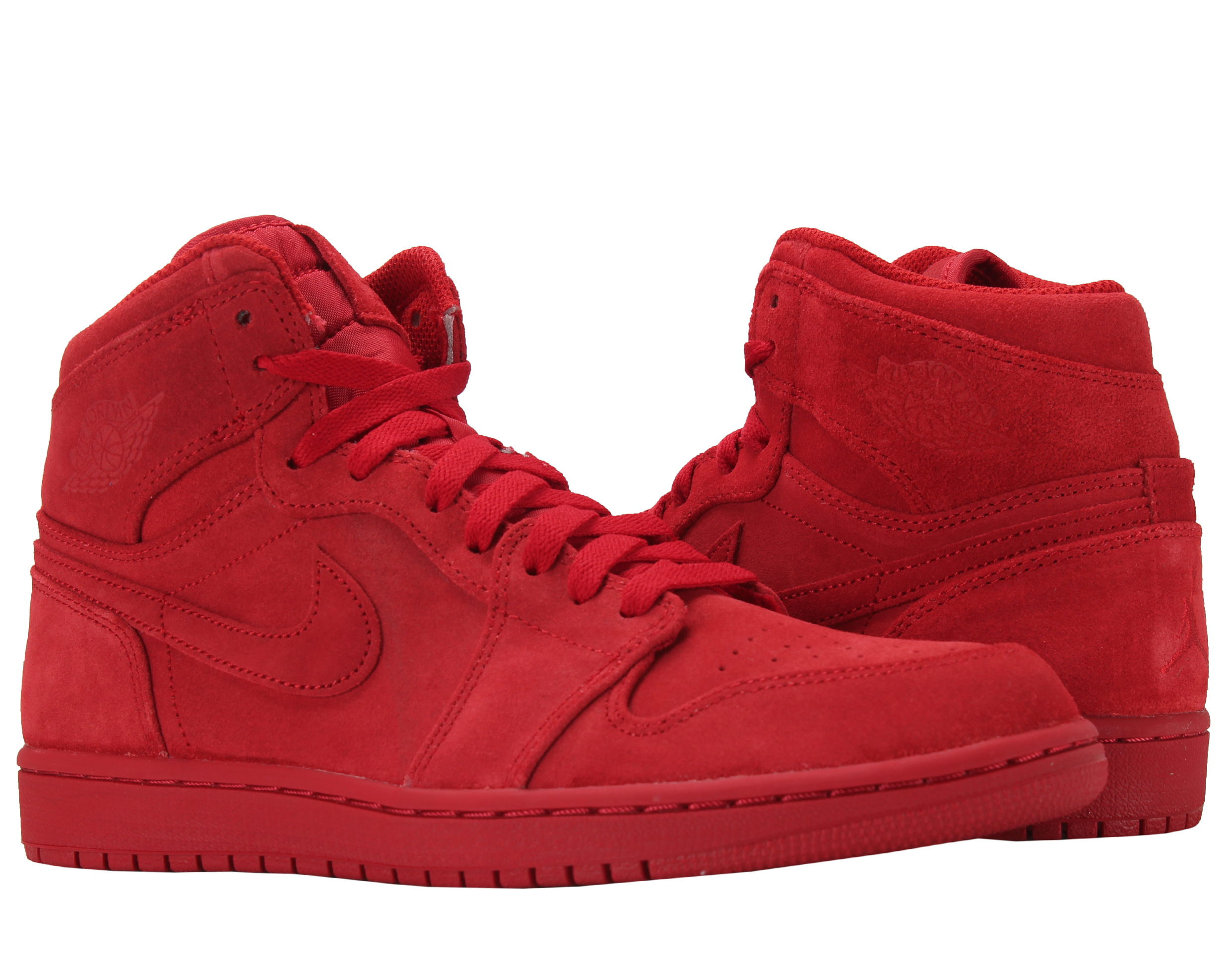 Nike Air Jordan 1 Retro High Suede Gym Red Men s Basketball Shoes 