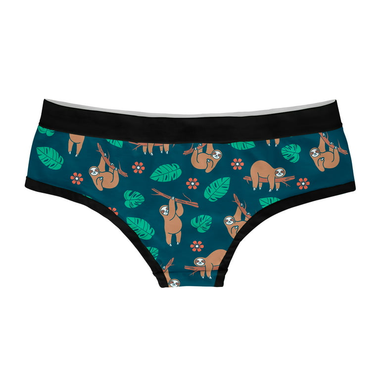 Womens Sloth Panties Cute Bikini Brief Funny Graphic Sexy Novelty Underwear  For Ladies (Multi) - M 