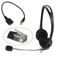 HMOONORY 3.5Mm Female to Rj9 Jack Adapter Convertor Pc Headset