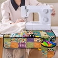 thumbnail image 4 of HELLHERO Colorful Quilt Design Sewing Machine Pad Storage Bag Foldable to Keep Sewing Accessories for Woman Gifts Travelling, 4 of 5