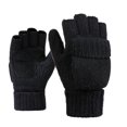 thumbnail image 2 of Tool Series Thermal Insulation Fingerless Texting Wool Gloves For Women And Men Winter Warm Knitted Mittens, 2 of 9