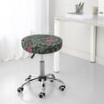 thumbnail image 5 of Paisley Pattern No.9091 Round Bar Stool Seat Covers, Elastic Round Chair Cover Stool Seat Slipcover Bar Stool Cushions Round Pad for 12-14 inch, 5 of 5