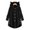 Black, variant on European and American button hooded cat ears plush top