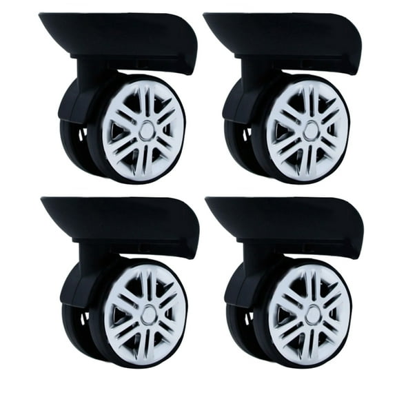 YIEMEEN Heavy Duty Luggage Wheel Replacement Mute Trolley Casters 360 Degree Swivel Suitcase Rubber Wheels 60x12mm 4pcs/Set