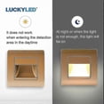 thumbnail image 5 of Recessed Led Wall Light Pir Motion Sensing Stair Light Ac85-265v Step Light Corridor Lighting Indoor Wall Light, 5 of 5