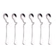 thumbnail image 4 of Cuchara de café de 6pcs Cucharas de mezcla curvada Cucharas de acero inoxidable Cuchara conmovedora, 4 of 5