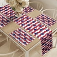thumbnail image 2 of Ambesonne Whale Table Runner & Placemats, Nautical Pattern, Placemat 4 pcs + Runner 16"x72", Dark Coral Navy Blue, 2 of 2