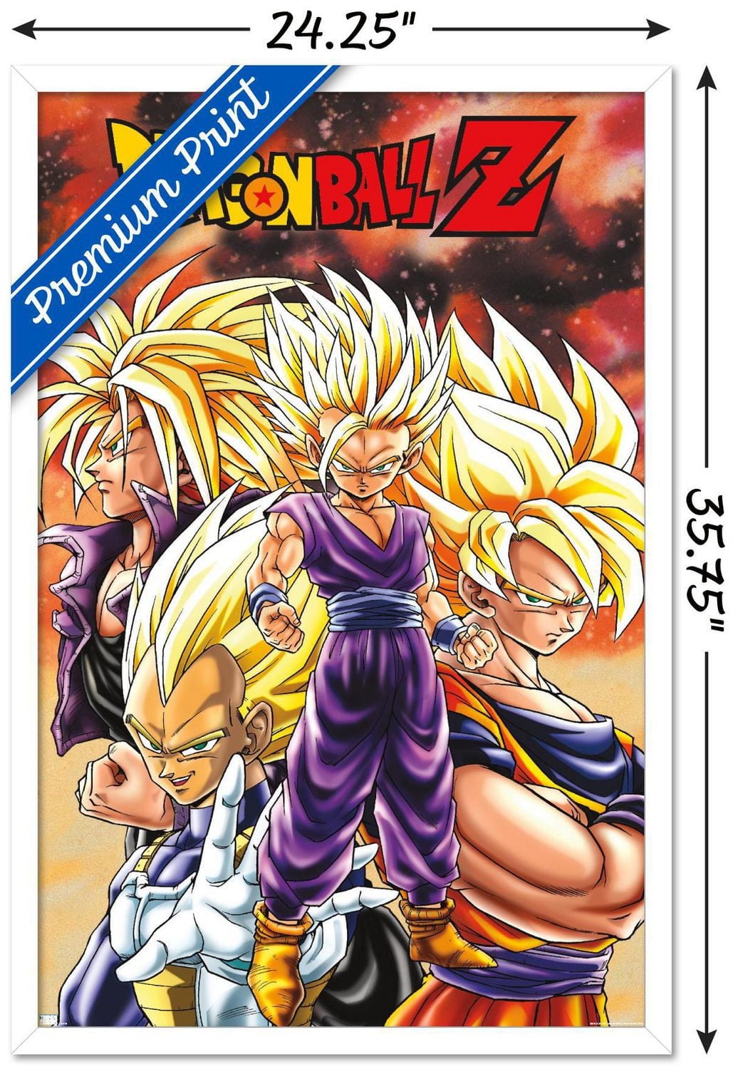 Dragon Ball Z - Saiyans Wall Poster