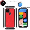 thumbnail image 3 of Wallet Case Compatible with Google Pixel 4a 5G,[6 Card Slots] [Wrist Strap] [Stand Feature] Detachable 2 in 1 Magnetic Zipper Leather Slim Cover Case for Google Pixel 4a 5G,6.2 inch Red, 3 of 17