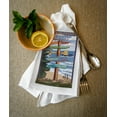 thumbnail image 2 of Decorative Tea Towel, Apron Rockaway Beach, Oregon, Destinations Sign, Unisex, Adjustable, Organic Cotton, 2 of 3