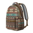 thumbnail image 2 of Bohemian Tribal Print Backpack - 17 Inch Laptop Sleeve & Spacious Compartments | Durable Oxford Fabric College Rucksack for School, Campus, Work & Travel, Stylish Boho Chic Design, 2 of 6