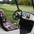 thumbnail image 3 of Yuyamidu Cherry Blossom Golf Cart Seat Covers Pink Golf Cart Backrest Seat Cover for 2-Person Seats Club Car Accessories Set of 2, Easy to Install, 3 of 7