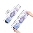 thumbnail image 4 of Rateoe Round Snow Merry Christmas Pattern Quarter Crew Socks,Toe Seamed Ankle Socks,Cotton Cushioned Breathable Athletic Crew Sports Socks, 4 of 7