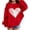 Red, variant on Mercatoo Teen Girls Oversized Pullover Sweatshirts Cute Heart Graphic Crew Neck Sweatshirts Kids Cotton Loose Long Sleeve Sweater