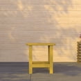 thumbnail image 1 of Merrick Lane Poly Resin Indoor/Outdoor All-Weather Adirondack Side Table in Yellow, 1 of 12